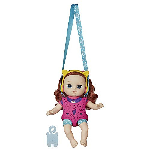 Baby Alive Littles Carry n Go Squad Little Zoe Red Curly Hair Doll Doll Carrier Accessories Toy for Kids Ages 3 Years and Up