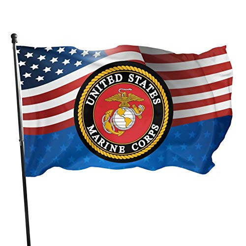 Ximengabc USMC- Marine 3x5 Foot Flag Outdoor 100 Single-Layer Translucent Polyester 3x5 Ft Banner for Garden Home Ximengabc USMC- Marine 3x5 Foot Flag Outdoor 100 Single-Layer Translucent Polyester 3x5 Ft Banner for Garden Home