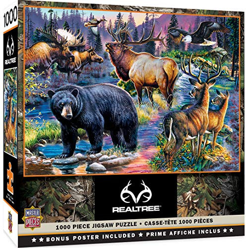 MasterPieces Realtree Jigsaw Puzzle Wild Living Featuring North American Landscapes 1000 Pieces