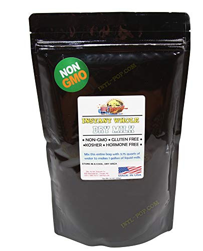 Dry Milk Powder  USDA Grade A Whole Milk rBST  and  rBGH Free Non-GMO Kosher Halal  Shelf Stable Powdered Milk 21 oz_yields 1 gallon