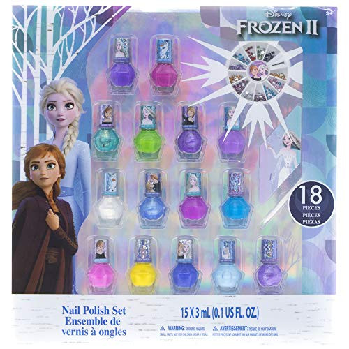 Townley Girl Frozen 2 Non-Toxic Peel-Off Nail Polish Set for Girls Glittery and Opaque Colors with Nail Gems Ages 3 for Parties Sleepovers and Makeovers Townley Girl Frozen 2 Non-Toxic Peel-Off Nail Polish Set for Girls Glittery and Opaque Colors with Nail Gems Ages 3 for Parties Sleepovers and Makeovers
