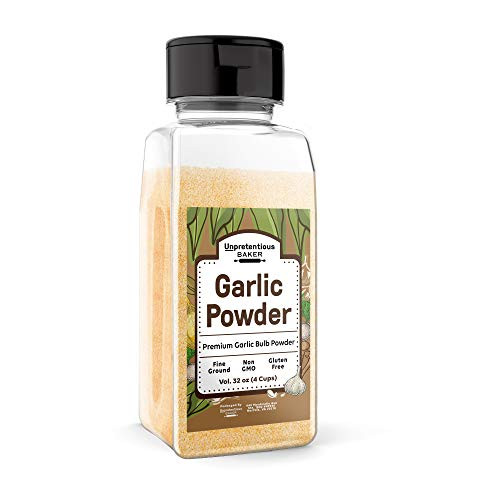 Garlic Powder 4 Cup Shaker Jar 100 Pure  and  Natural Fine Ground Non-GMO  and  Gluten-Free
