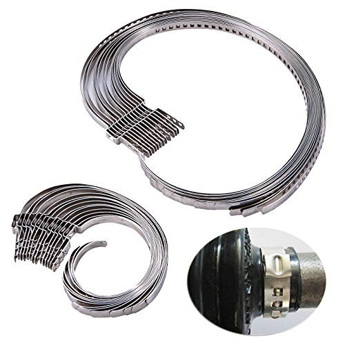 CV Joint Boot Clamp - Adjustable Universal Stainless Steel CV Axle Boot Clamp CV Band 28 Pcs14Pcs Large  and  14Pcs Small