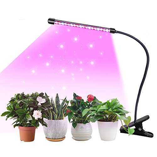 Grow Light20W Plant Light 9 Dimmable Level Full Spectrum Grow lamp with Auto OnOff 3912H Timer Adjustable Gooseneck 3 Switch Modes Grow Lights for Indoor Plant