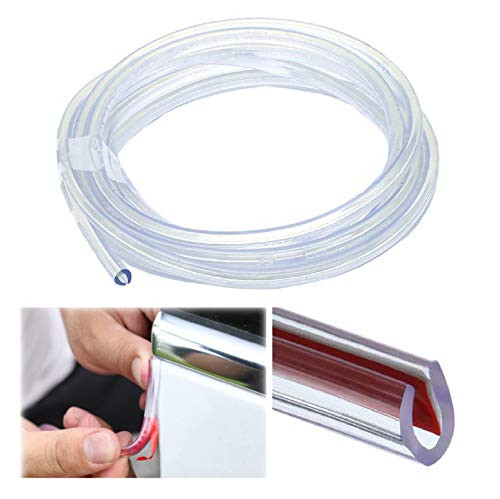 Wanmin Car Door Edge Guards Clear 32Ft Rubber Seal Protector U Shape Edge Trim Car Door Edge Protection Fit for Most Car