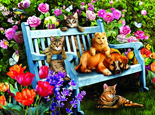 Hanging Out in The Garden 300 pc Jigsaw Puzzle by SUNSOUT INC
