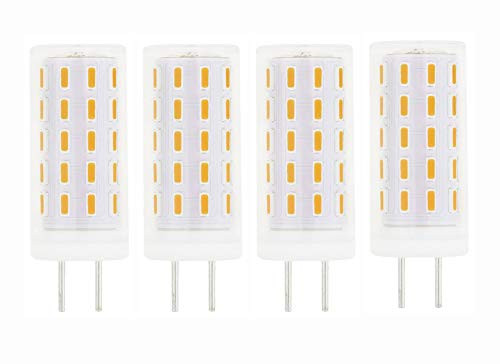 Lamsky GY6_35 LED Bulb 5W Equivalent to 50W GY6_35 Halogen BulbAC 110V220V Warm White 3000KT4 JC Type G6_35GY6_35 Bi-pin Base Bulb4-Pack