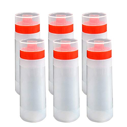 4-hole Sauce Bottle Squeeze Plastic Condiment Squeeze Bottle for Ketchup Jam Mayonnaise BBQ Sauce 6