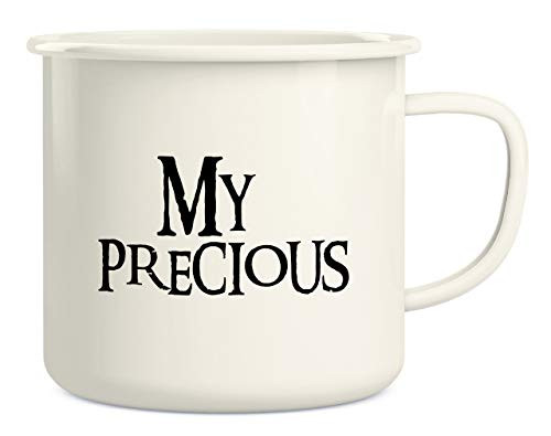 Retreez My Precious Coffee Tea 16 Oz Enamel Stainless Steel Metal Camping Campfire Coffee Mug Cup - Funny Sarcastic Motivational Inspirational birthday gift for friend coworker sister brother dad mom Retreez My Precious Coffee Tea 16 Oz Enamel Stainless Steel Metal Camping Campfire Coffee Mug Cup - Funny Sarcastic Motivational Inspirational birthday gift for friend coworker sister brother dad mom