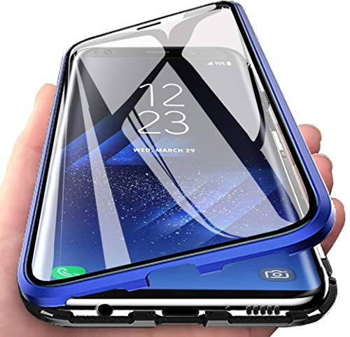 Leton-US Samsung Galaxy A51Not for 5G CaseUltra Slim Clear Full-Body Heavy-Duty Protection with Built-in Screen ProtectorAnti-Scratch Shockproof Dual Layer Cover Case for Samsung Galaxy A51 Blue