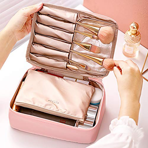 paerma Portable Travel Makeup Bags Multifunction Beauty Cosmetic Organizer for Girls Women with a Inner Pouch paerma Portable Travel Makeup Bags Multifunction Beauty Cosmetic Organizer for Girls Women with a Inner Pouch