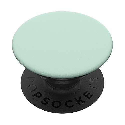 Light Grayish Cyan Solid Simple Plain HEX  D1EDE1 PopSockets Grip and Stand for Phones and Tablets