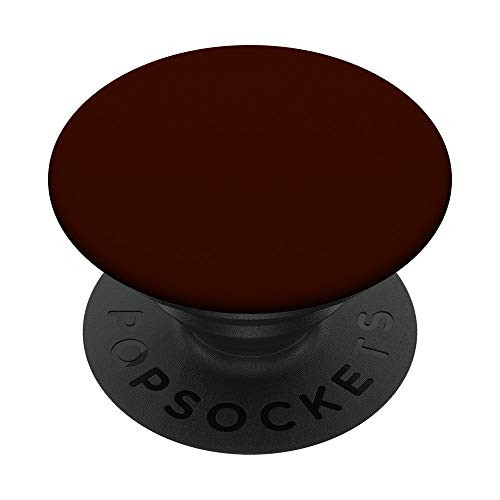 Dark Red Solid Simple Plain HEX  370D00 PopSockets Grip and Stand for Phones and Tablets