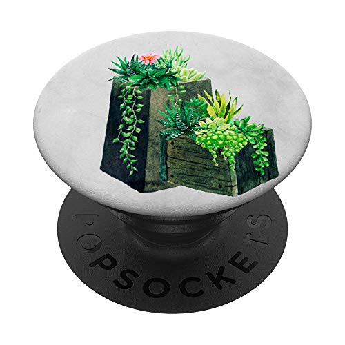 Succulent Cactus Garden Watercolor Colorful Art Print PopSockets PopGrip Swappable Grip for Phones and Tablets Succulent Cactus Garden Watercolor Colorful Art Print PopSockets PopGrip Swappable Grip for Phones and Tablets