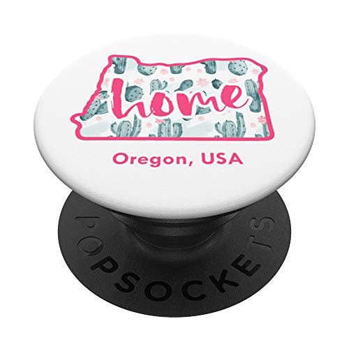 Oregon Cactus Map Home Cacti Travel Souvenir Gift PopSockets Grip and Stand for Phones and Tablets