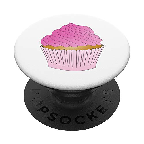 Pink Cupcake PopSockets PopGrip Swappable Grip for Phones  and  Tablets