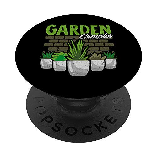 Cute and Funny Garden Gangster Gardening Pun PopSockets Grip and Stand for Phones and Tablets Cute and Funny Garden Gangster Gardening Pun PopSockets Grip and Stand for Phones and Tablets