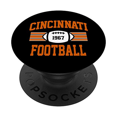 Cincinnati Football Athletic Vintage Sports Team Fan PopSockets PopGrip Swappable Grip for Phones and Tablets Cincinnati Football Athletic Vintage Sports Team Fan PopSockets PopGrip Swappable Grip for Phones and Tablets