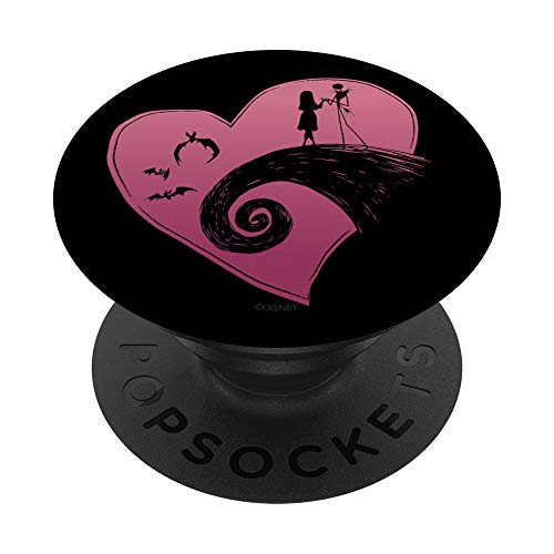 Disney The Nightmare Before Christmas Jack and Sally Heart PopSockets PopGrip Swappable Grip for Phones  and  Tablets