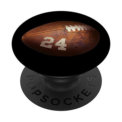 24 Football Number Player Design 24 PopSockets PopGrip Swappable Grip for Phones  and  Tablets