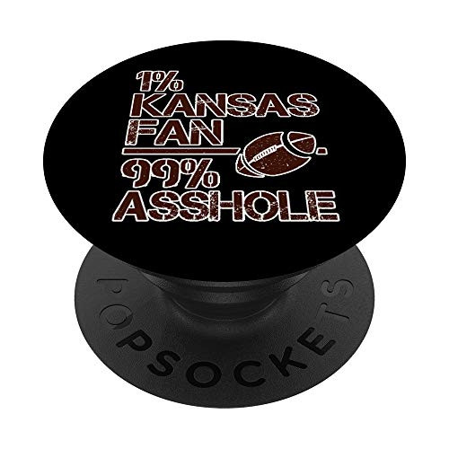 1 Kansas Fan 99 Asshole Fun Football League Player PopSockets PopGrip Swappable Grip for Phones  and  Tablets