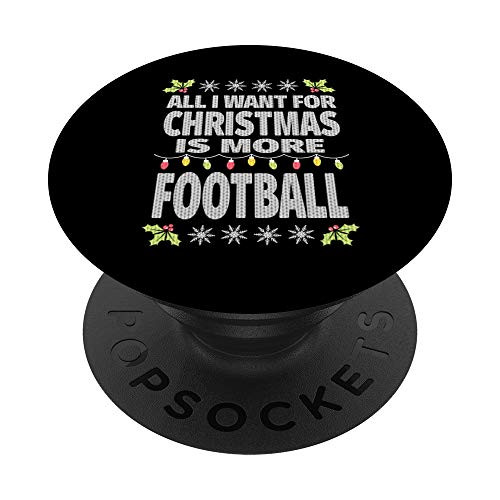 Womens Football Ugly Christmas PopSockets PopGrip Swappable Grip for Phones  and  Tablets