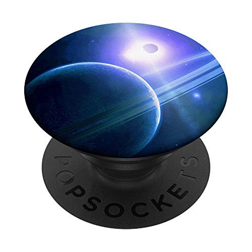 Saturn Rings Moon Astronomy Solar System Nebula Eclipse Zx PopSockets Grip and Stand for Phones and Tablets