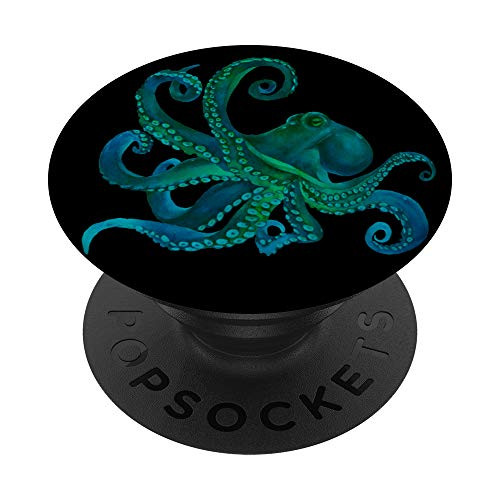 Octopus Colorful Sea Animals lovers Gift PopSockets PopGrip Swappable Grip for Phones  and  Tablets