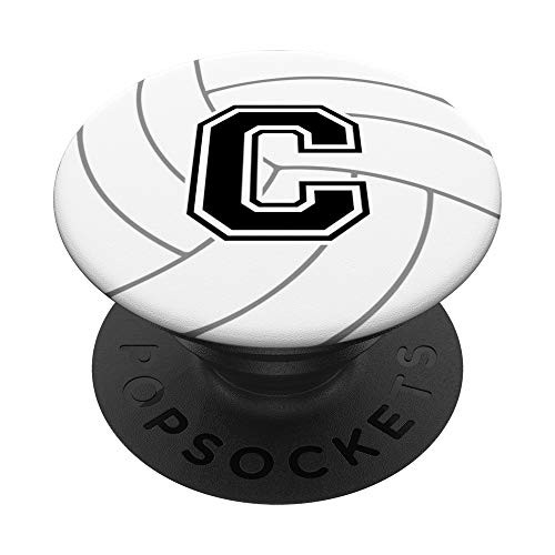 Volleyball Letter C Monogram Player Coach Gift Zx PopSockets PopGrip Swappable Grip for Phones and Tablets Volleyball Letter C Monogram Player Coach Gift Zx PopSockets PopGrip Swappable Grip for Phones and Tablets