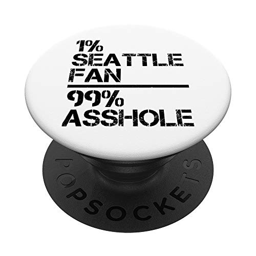 1 Seattle Fan 99 Asshole Fun WA Football League Player PopSockets PopGrip Swappable Grip for Phones  and  Tablets