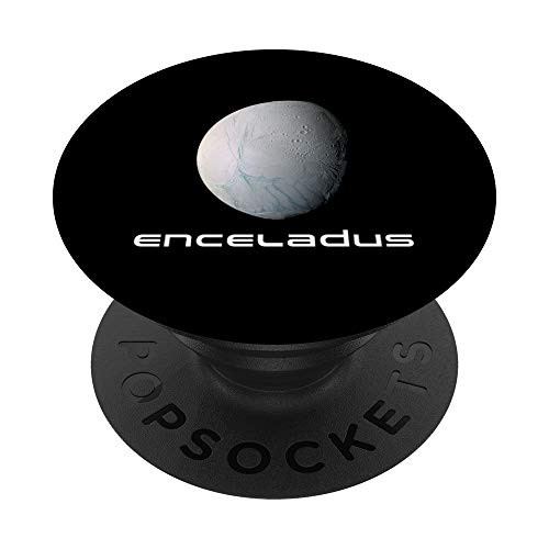Solar System Saturn Moon Enceladus Space Astronomy PopSockets Grip and Stand for Phones and Tablets