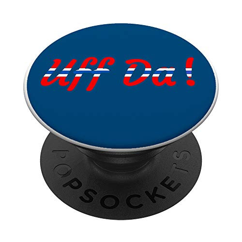 Uff Da Norwegian Traditional Expression PopSockets Grip and Stand for Phones and Tablets