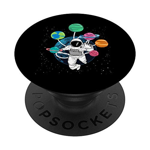 Space Gift Boys Planets Astronaut Science Solar System PopSockets PopGrip Swappable Grip for Phones  and  Tablets
