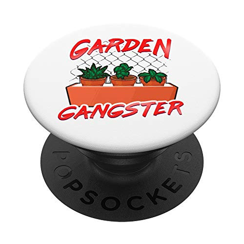 Cute and Funny Garden Gangster Planting Pun PopSockets PopGrip Swappable Grip for Phones and Tablets Cute and Funny Garden Gangster Planting Pun PopSockets PopGrip Swappable Grip for Phones and Tablets
