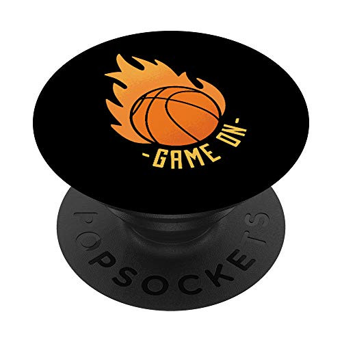 Basketball on fire - Sports Game Graphic PopSockets Grip and Stand for Phones and Tablets Basketball on fire - Sports Game Graphic PopSockets Grip and Stand for Phones and Tablets