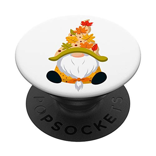 Fall Garden Gnome Thanksgiving Gnome Fun Holiday Gift PopSockets PopGrip Swappable Grip for Phones  and  Tablets