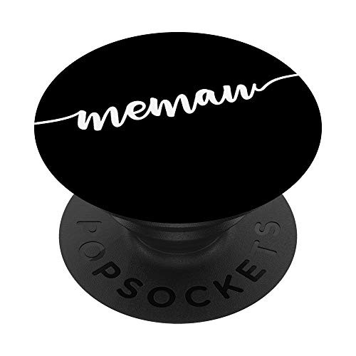 Memaw Simple Script Mothers Day Gift PopSockets PopGrip Swappable Grip for Phones  and  Tablets