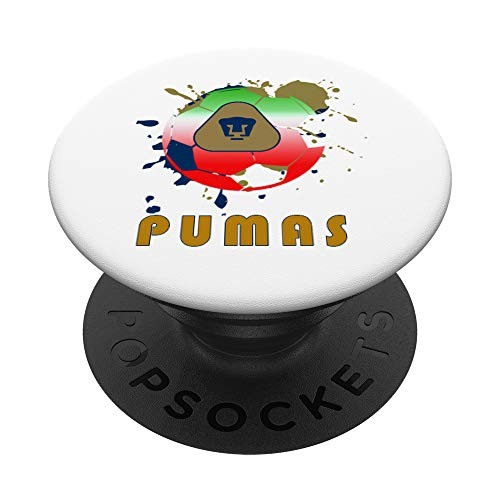 FC Pumas UNAM - Mexican Soccer Ball And Paint Gifts PopSockets PopGrip Swappable Grip for Phones  and  Tablets