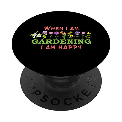 Gardening Flowers Garden Gift for Gardener PopSockets PopGrip Swappable Grip for Phones  and  Tablets
