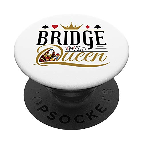 Bridge Queen - Card Game - Bridge Partner Player PopSockets Grip and Stand for Phones and Tablets