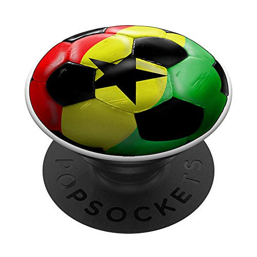 Ghana Flag Football Soccer Futbol PopSockets Grip and Stand for Phones and Tablets Ghana Flag Football Soccer Futbol PopSockets Grip and Stand for Phones and Tablets