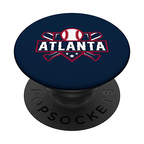 Atlanta Baseball Home Plate Crossed Bats PopSockets Grip and Stand for Phones and Tablets Atlanta Baseball Home Plate Crossed Bats PopSockets Grip and Stand for Phones and Tablets