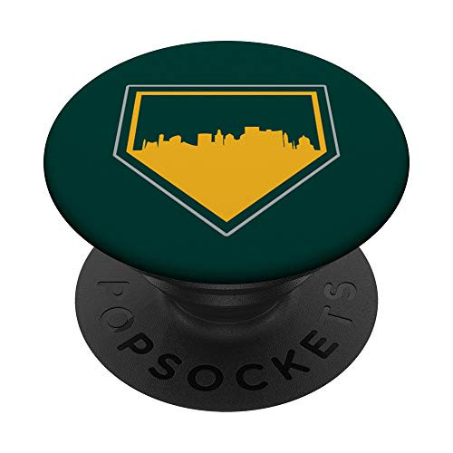 Vintage Oakland Baseball OAK Home Skyline PopSockets Grip and Stand for Phones and Tablets
