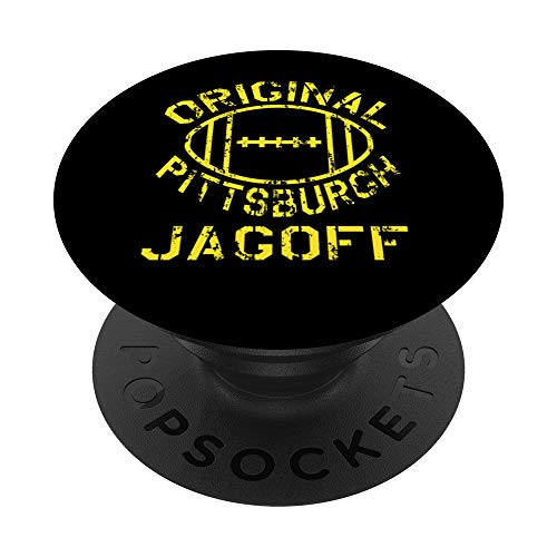 Vintage Football Pittsburgh Pennsylvania Jagoff PopSockets PopGrip Swappable Grip for Phones  and  Tablets