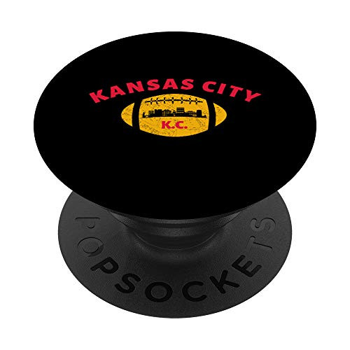 Vintage Kansas City KC Football Novelty Gift PopSockets PopGrip Swappable Grip for Phones and Tablets Vintage Kansas City KC Football Novelty Gift PopSockets PopGrip Swappable Grip for Phones and Tablets