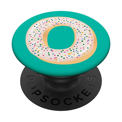 Letter O Initial Monogram Donut - Stocking Stuffer Gift PopSockets Grip and Stand for Phones and Tablets