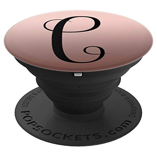 C Popsocket Rose Gold - Pop Socket - Letter C - Initial C PopSockets Grip and Stand for Phones and Tablets