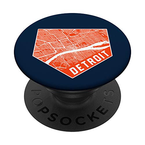 Detroit Map on Baseball Home Plate Michigan is Home PopSockets PopGrip Swappable Grip for Phones and Tablets Detroit Map on Baseball Home Plate Michigan is Home PopSockets PopGrip Swappable Grip for Phones and Tablets