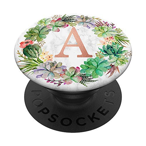 Cactus Succulent Rose Pink Letter A Initial Monogram PopSockets PopGrip Swappable Grip for Phones and Tablets Cactus Succulent Rose Pink Letter A Initial Monogram PopSockets PopGrip Swappable Grip for Phones and Tablets