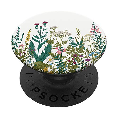Cute Wild Garden Flowers Floral Design Gift PopSockets Grip and Stand for Phones and Tablets